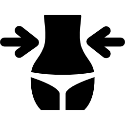cintura delgada icono