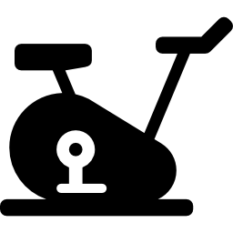 바퀴가 없는 체육관의 자전거 icon