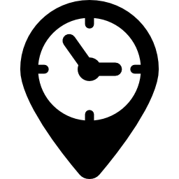 orologio a forma di segnaposto icona