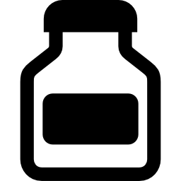 Drugs container icon