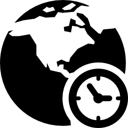 símbolo de horário internacional Ícone