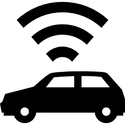 coche con señal icono