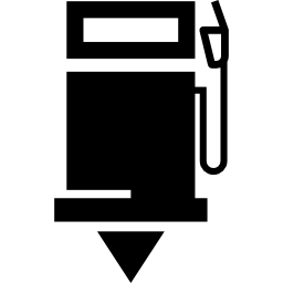 bomba de combustível, símbolo de extração Ícone