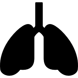 oxigenación de los pulmones icono