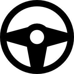 rueda para controlar vehículos icono