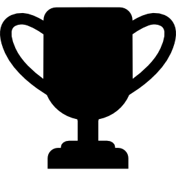 forma de trofeo icono