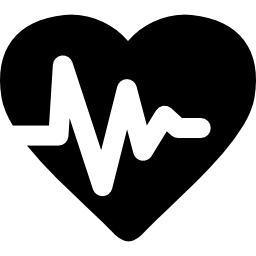 Heart beats icon