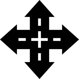 Four possible directions icon