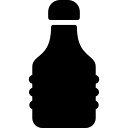 czarna butelka sosu ikona