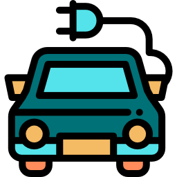 Electric car icon