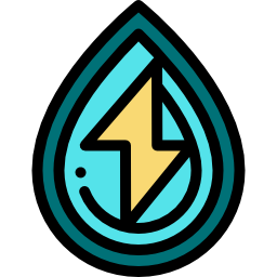 energía del agua icono