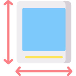 사진 크기 icon