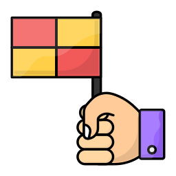 Offside flag icon