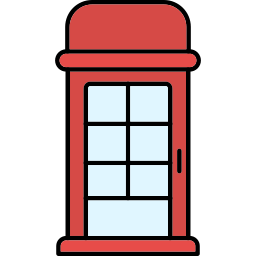 cabina de teléfono icono