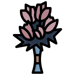 Flower bouquet icon