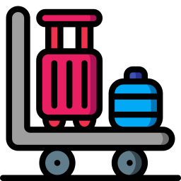 Luggage cart icon