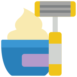 crema de afeitar icono