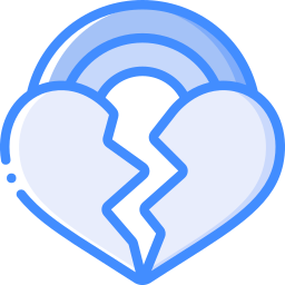 Broken heart icon