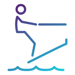 esqui aquático Ícone