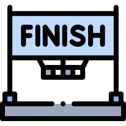 Finish line icon