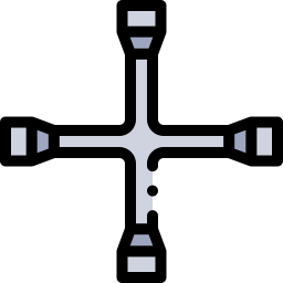 kruis moersleutel icoon