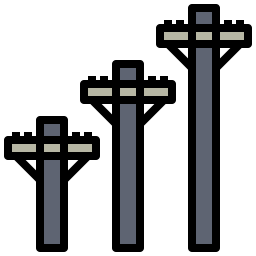 poteau électrique Icône