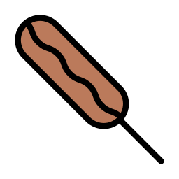 Corn dog icon