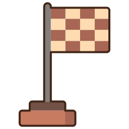 bandera de objetivo icono