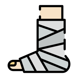 Broken leg icon