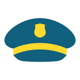 chapeau de policier Icône