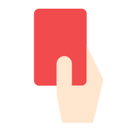 Красная карточка иконка