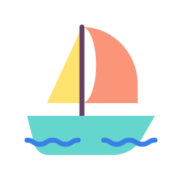 paseo en barco icono