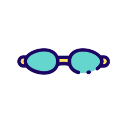 occhiali da nuoto icona