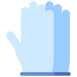 guantes de limpieza icono