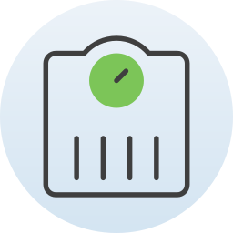 Weight scale icon