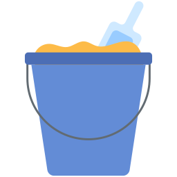 Sand bucket icon