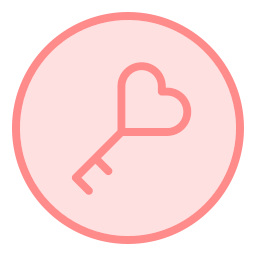 klucz miłości ikona