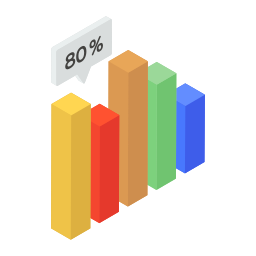 gráfico de barras Ícone