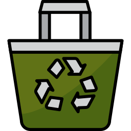 wiederverwertbare tasche icon