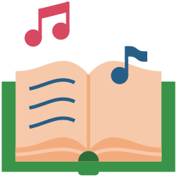 libro di musica icona