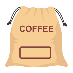 sac à café Icône