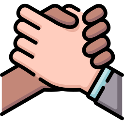 partnerski uścisk dłoni ikona