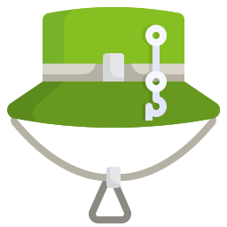 Fishing hat icon