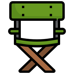 Folding chair icon