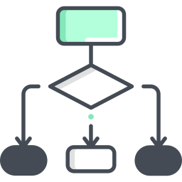 diagramma di flusso icona