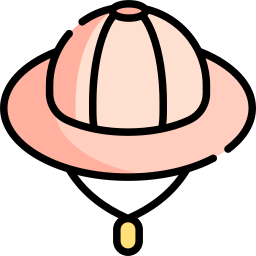 sombrero de explorador icono