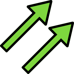 Up right arrow icon