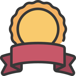 Ribbon banner icon