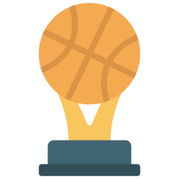 trofeo de baloncesto icono