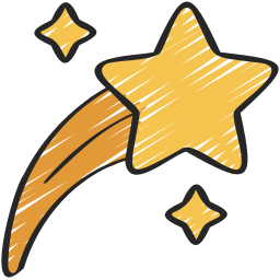 Shooting star icon